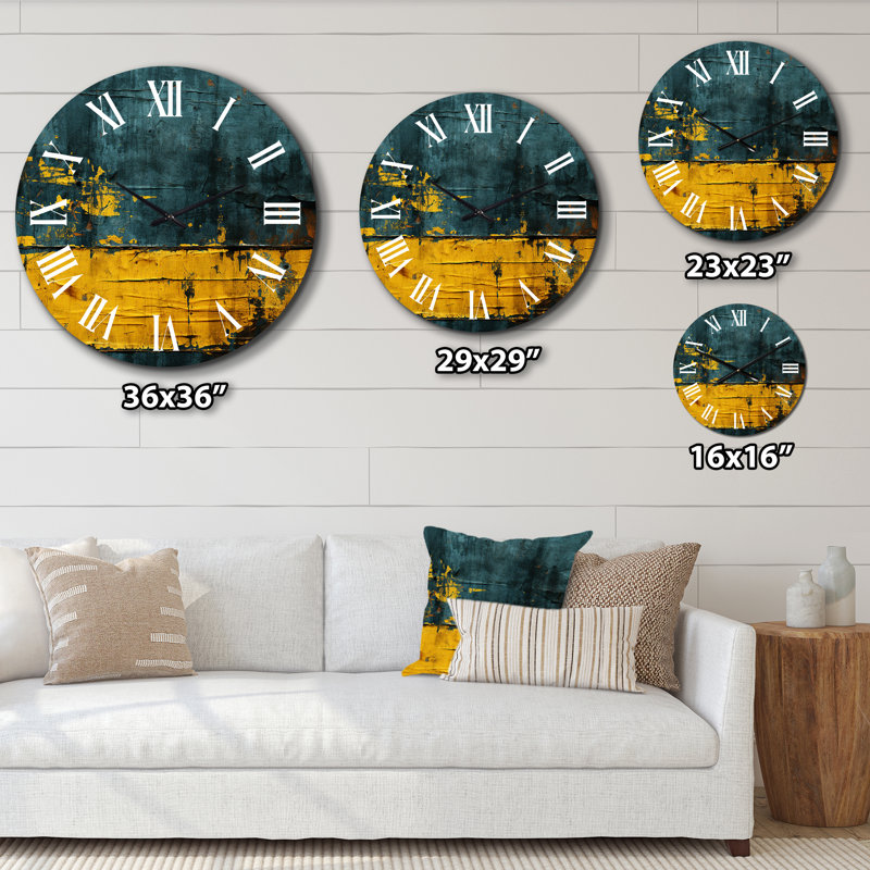 Horloge murale en métal, Très grand