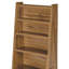 Bibliothèque modulaire asymétrique ouverte en bois de noyer, étagère de rangement convertible-131209111