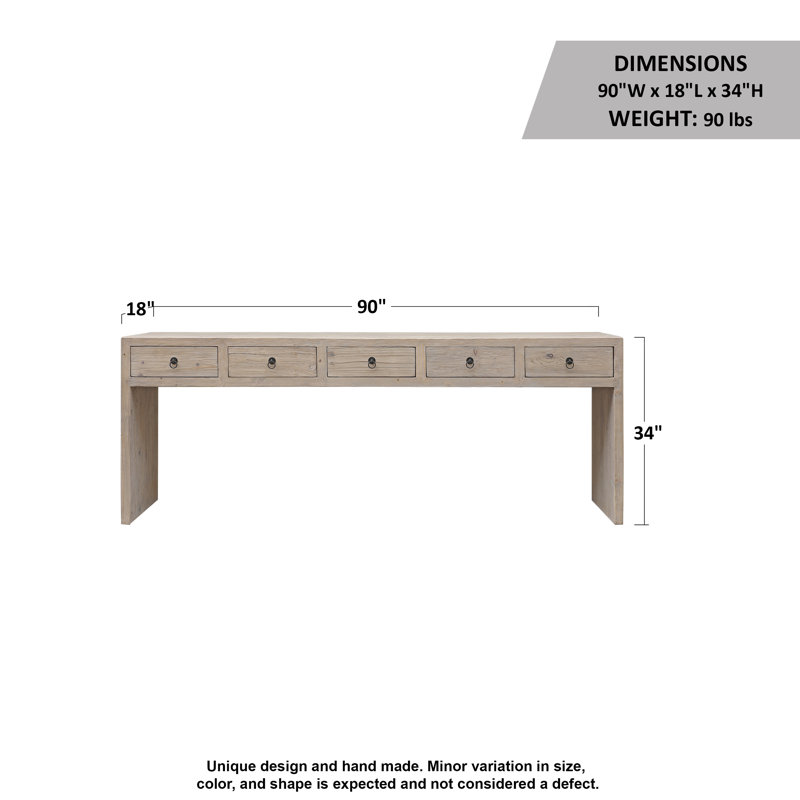 Solid Wood Console Table