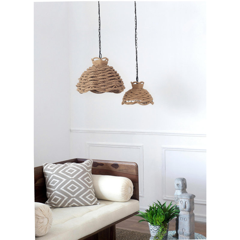S/2 Rope Braid Chandelier