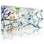 «Birds Colorful Birds On Branches», ensemble de 3 impressions sur toile-1519182808