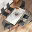 Dining Chairs, Set of 6, Linen Upholstered Accent Chairs, Back-731155443