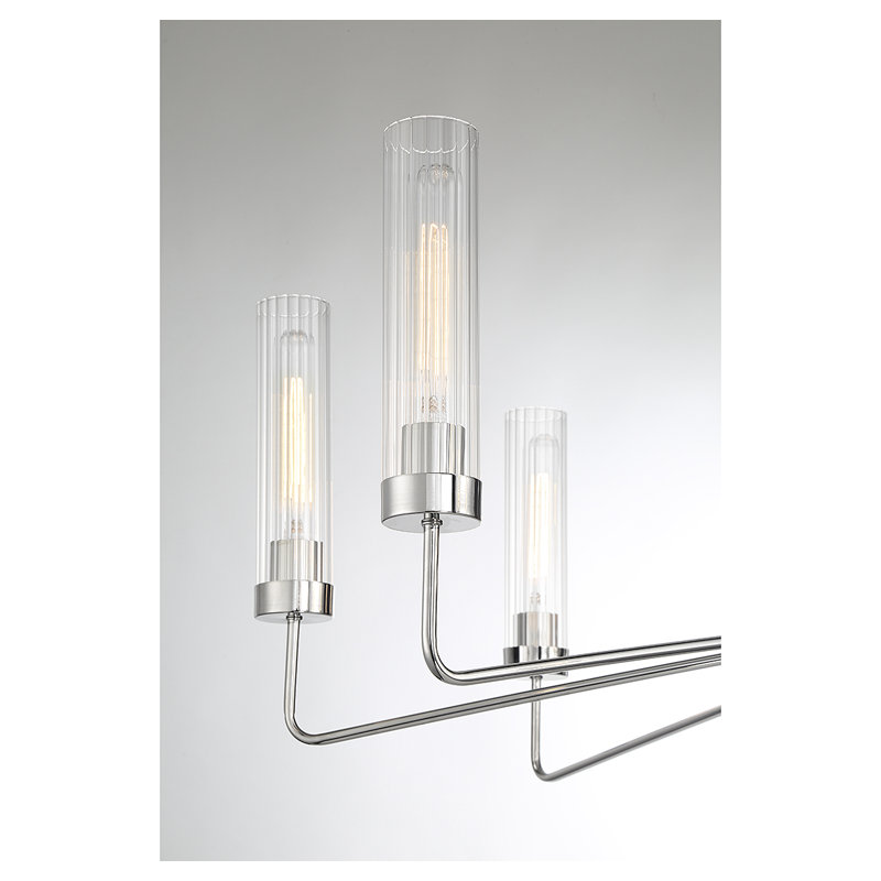 Blayson 8 - Light Classic / Traditional Chandelier, Polished Nickel