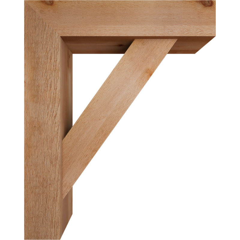 Support de scie brute grossière avec support décalé, l 8 po x P 32 po x H 40 po, cèdre rouge de l'Ouest, 40 x 32