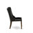 7 Piece Dinette Set Consist of a Rectangle Dining Table with Removable Leaf and 6 Black Faux Leather Parson Dining Room Chairs, Distressed Jacobean-728798654-728798652-728798650