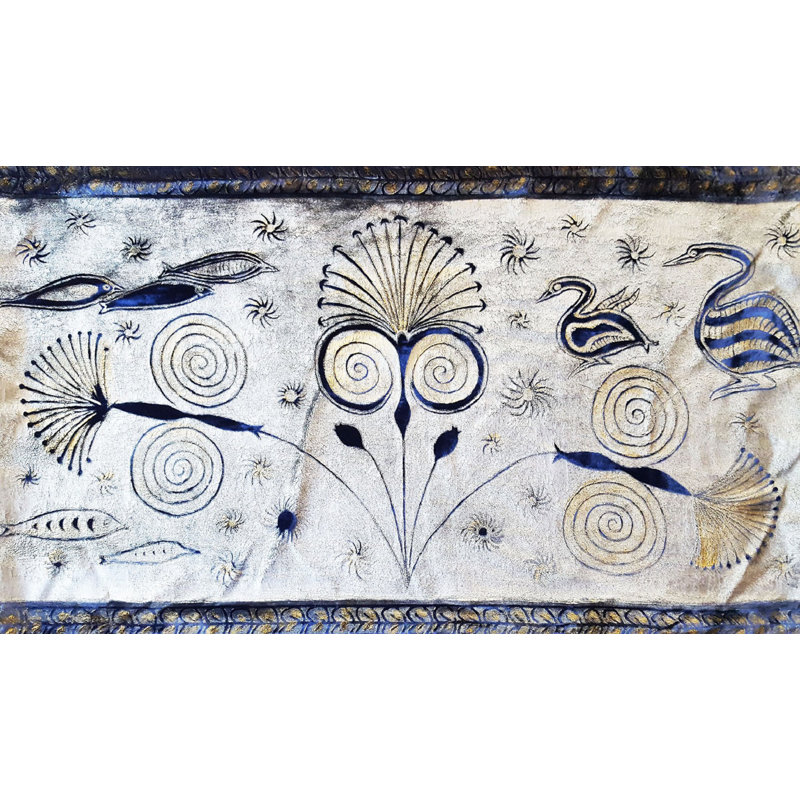 Papyrus Plant Velvet Rectangular Pillow Cover