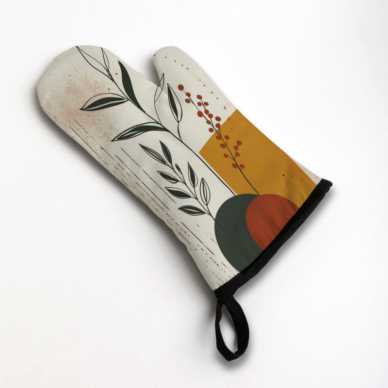 Simple Flora Oven Mitt Cotton Twill