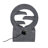26.77"H Gray Circular Polyresin Outdoor Water Fountain with LED Light