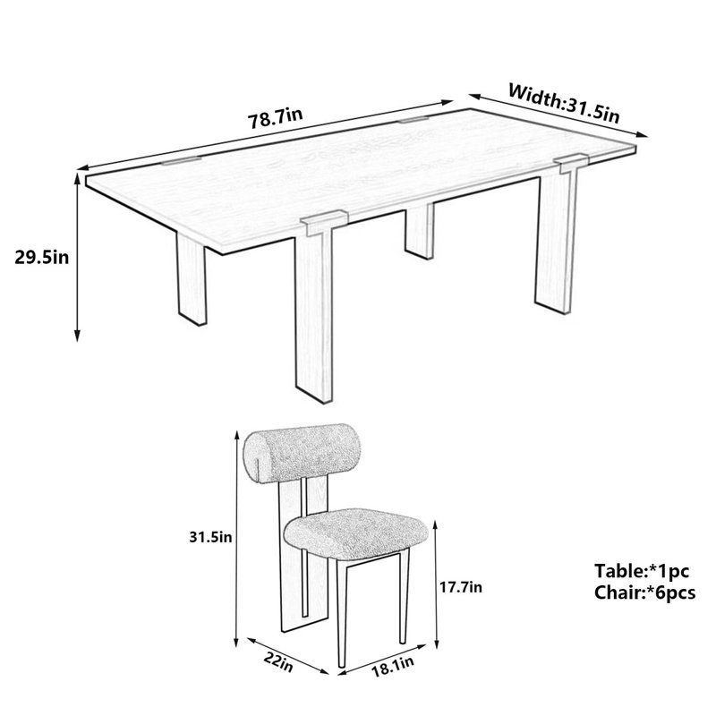 Newberg, 29.5"H x 78.7"L x 31.5"W