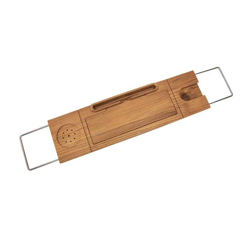 Solid Teak Bathtub Caddy