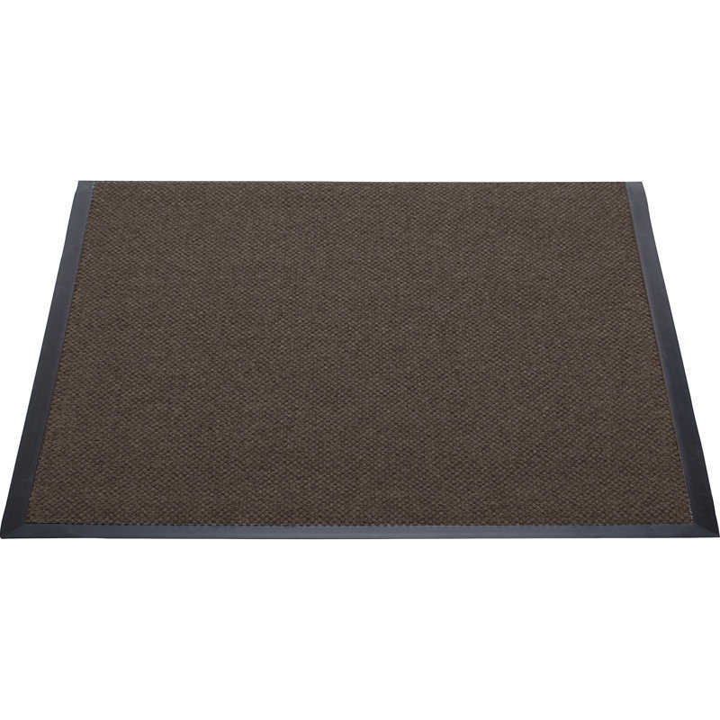 Tapis de porte extérieur uni, Chocolat, Rectangle 4 pi x 6 pi