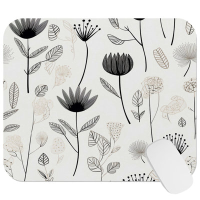 Botanical Scandinavian Botanical Dreams II Scandinavian Gaming Cute Office Laptop Desk Pad Gift Mat Square Rectangle Non-Slip Mousepad