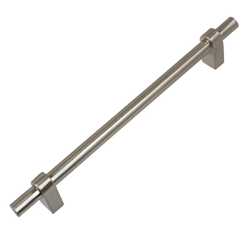 Multipack de poignées de centre à centre Euro 4 1/4 ", Nickel satiné, 6 1/4"