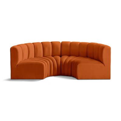Hiten Upholstered Curved Sectional Reversible