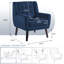 Jaqueze 73.4 Cm Wide Tufted Armchair-72026069