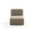 Patio Linen Armless Sofa, Outdoor Patio Single Sofa with Cushions-1046469418