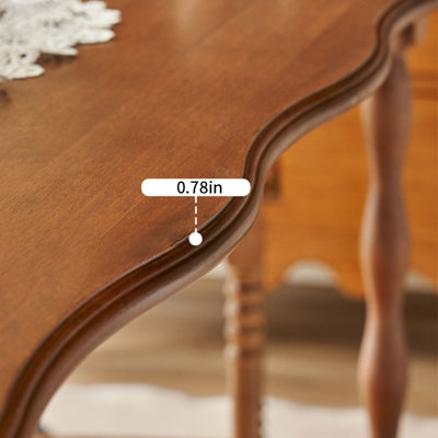 Retro-style Petal-shaped Solid woodDining Table
