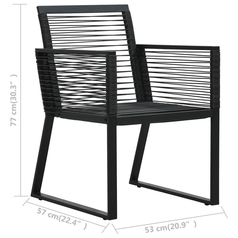 Edetta 6 - Person Patio Dining Set with Rectangular Table