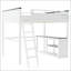 Grand lit mezzanine avec bureau