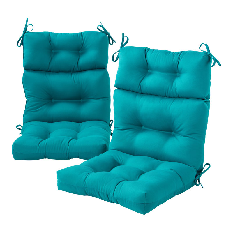 Lester Outdoor High Back Chair Cushion, 1, Peacock