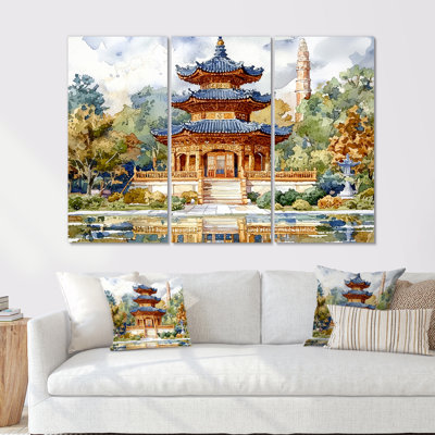 Tableaux japonais majestueux du Japon II - ensemble d'art mural asiatique