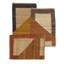 Rectangle Geometric Flatweave Hemp Area Rug in Brown-1300178783
