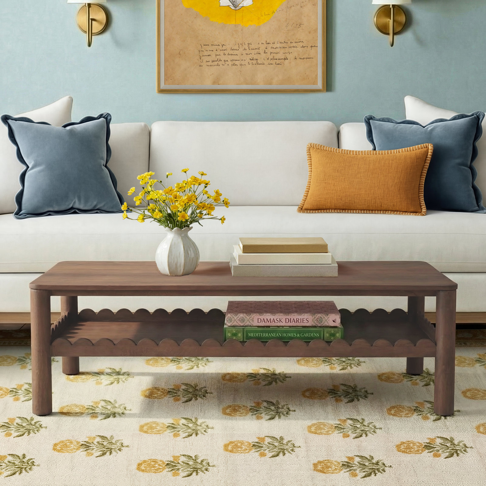 Lola 52" Mango Coffee Table