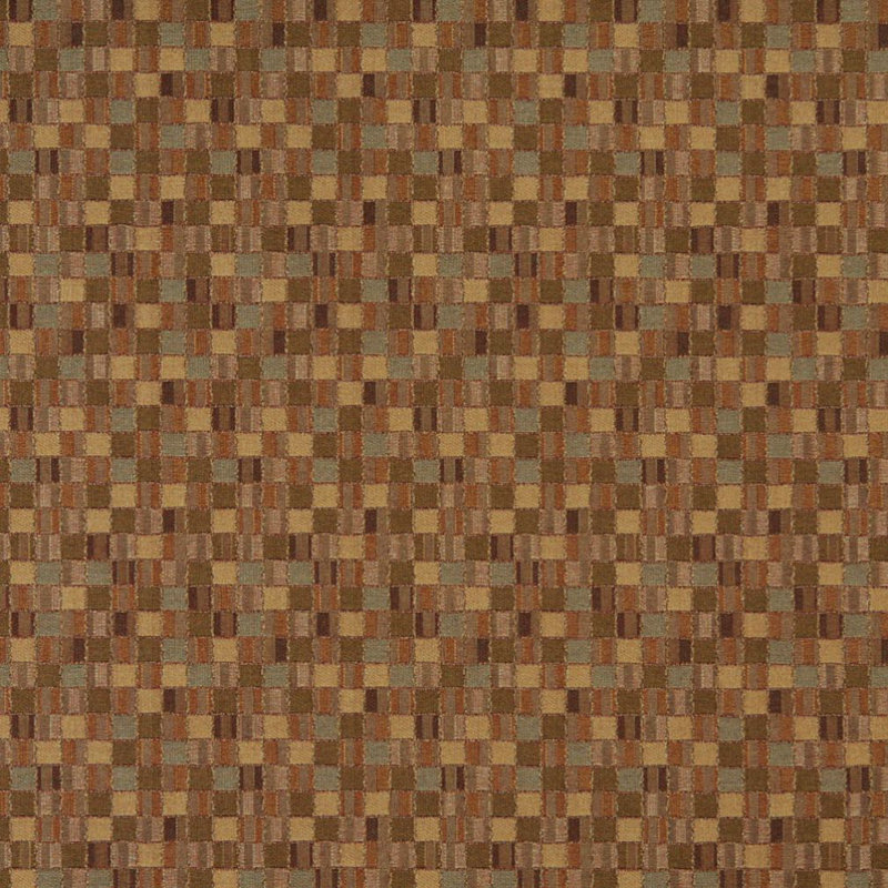 Tissu géométrique Contract, Beige / Brun
