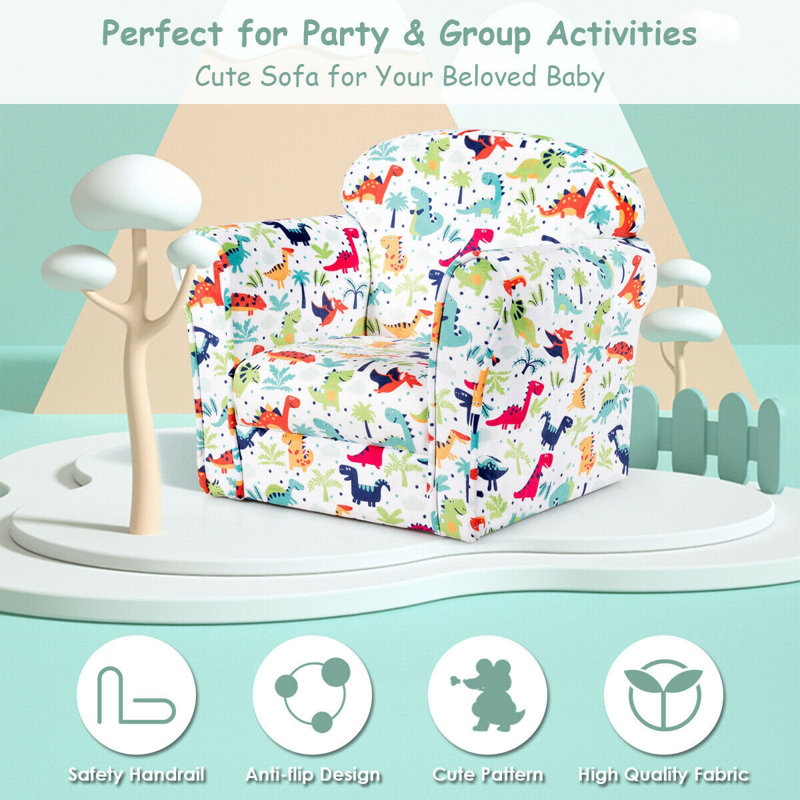 Joli canapé simple avec motif dinosaure Wauson
