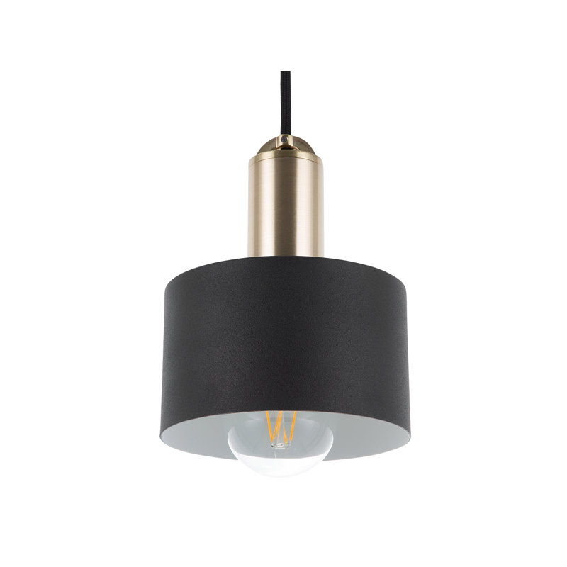 1 - Light Bell Pendant, Gold, Black