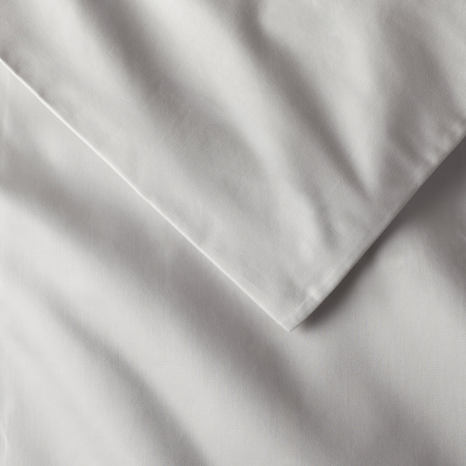 Danfield Cotton Sateen Duvet Cover Set, Twin / Twin XL Duvet Cover + 1 Pillow Shams, Soft Gray