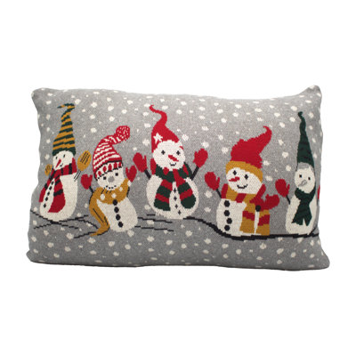 Abstract Cotton Throw Pillow