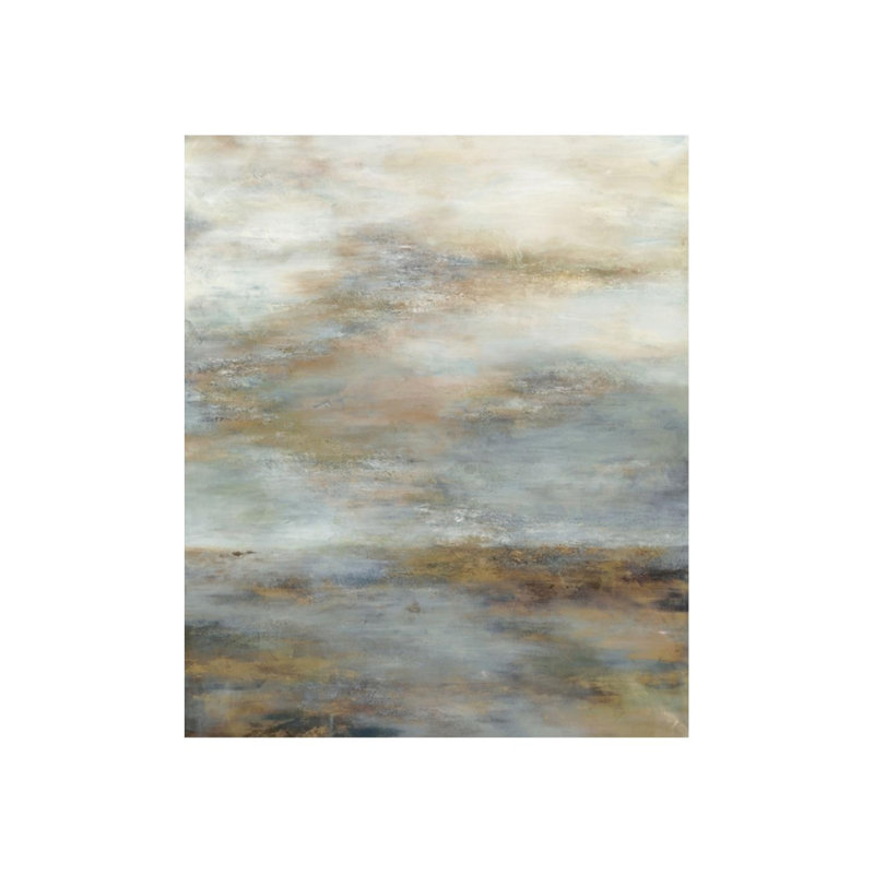 «Misty Morning» par Beverly Fuller, reproduction d'art sur toile tendue, H 29 po x l 24 po, Couche de verre