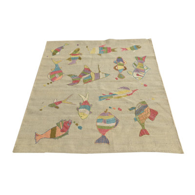 4 Ft Rectangle Perry Ivory Rug