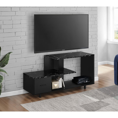 Meuble télé polyvalent avec tiroir de rangement, centre multimédia pour le salon et la chambre à coucher, idéal pour la décoration et la fonctionnalité