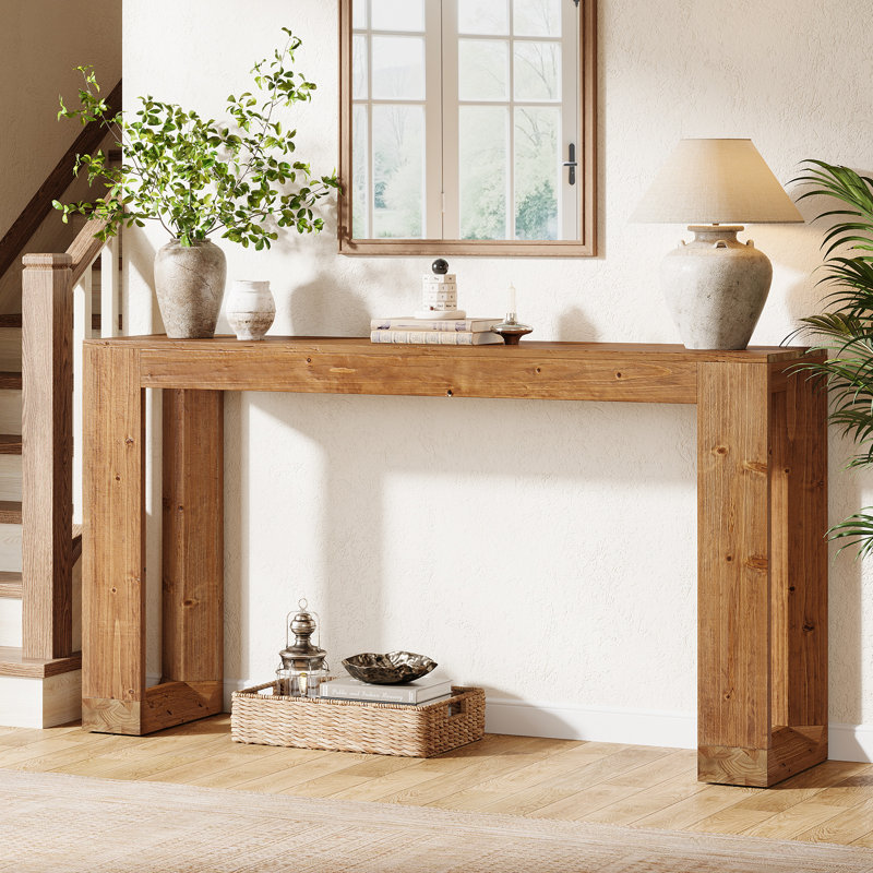 63cm Solid Wood Console Table