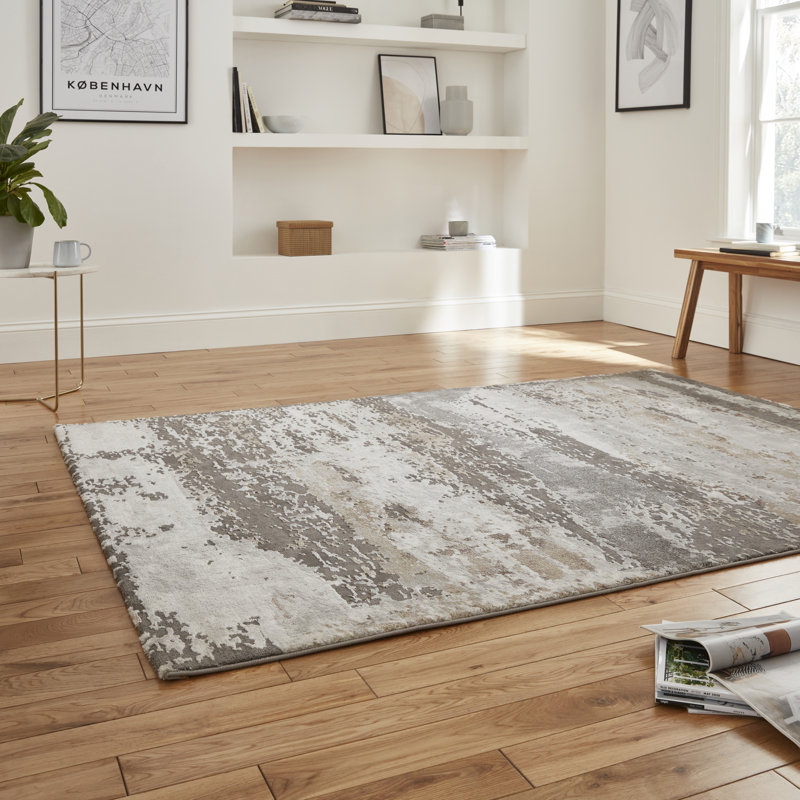 Hanahan area rug Machine Woven Rectangle Grey, Rectangle 120 x 170cm