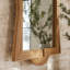 Cypress Free Form Rattan Mirror