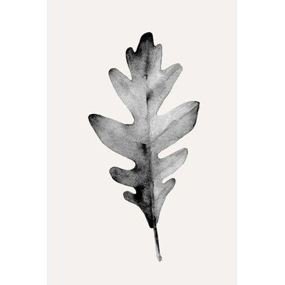Smoky Oak Leaf II by Emma Caroline - Wrapped Canvas Print