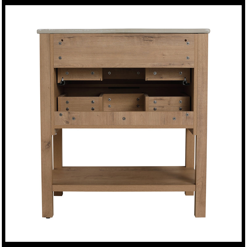 Meuble-lavabo simple avec plateau 30,00 po Deneisha, Blanc
