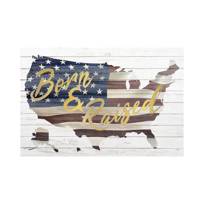 Born And Raised by Kimberly Allen - Wrapped Canvas Gallery-Wrapped Canvas Giclée, 20.32cm H x 30.48cm W