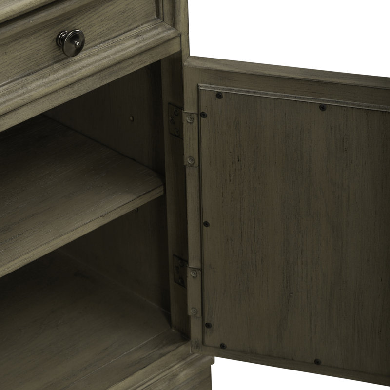 Table de bout avec tiroir et armoire Colchester, Brun
