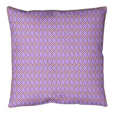 Coussin décoratif en losanges à rayures elizabeth katelyn