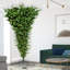 Upside Down Artificial Christmas Tree with LED Warm White Lights with Stand-1901649042-1933243419