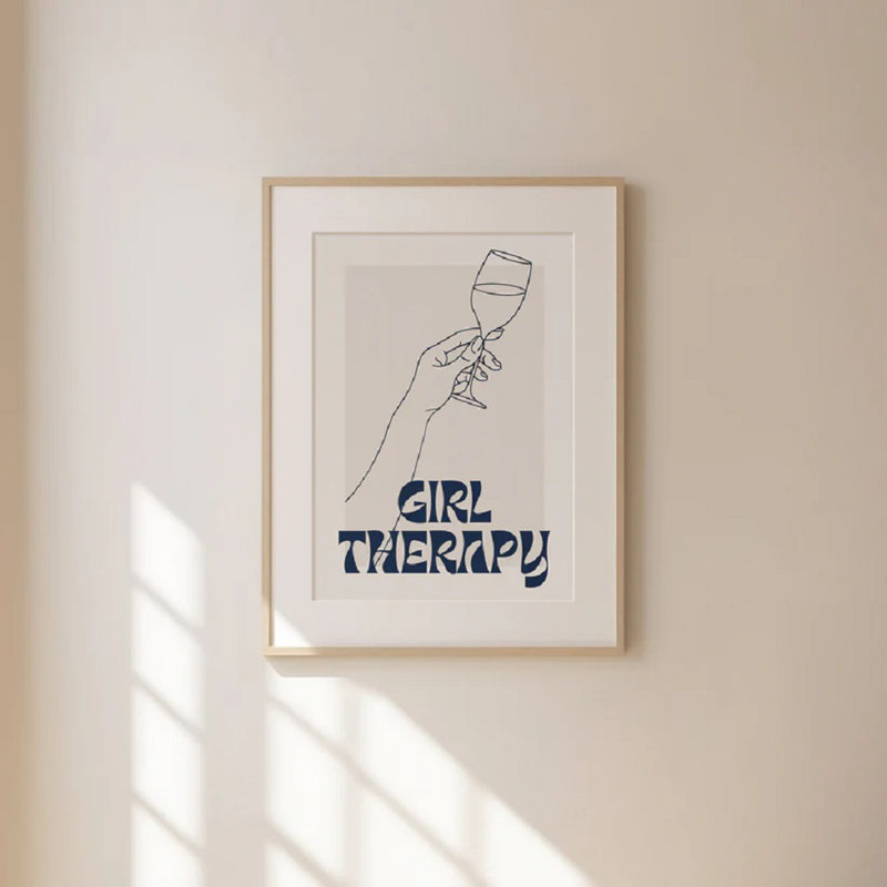 Girl Therapy Blueprint, 40cm H x 30cm W