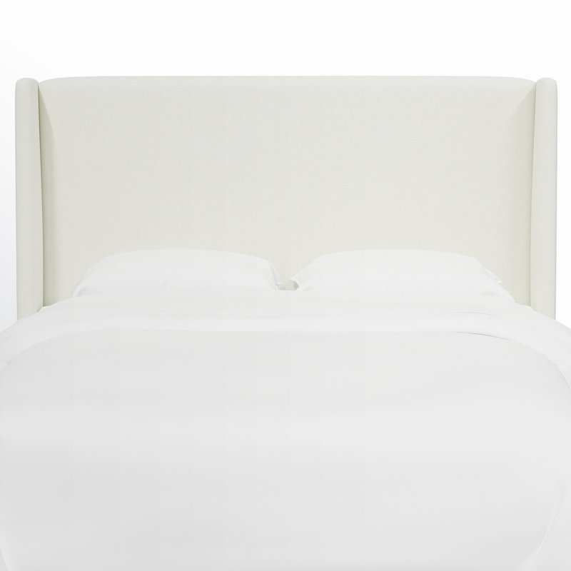 Bellfield Upholstered Headboard, King, Zuma Rosequartz Textured Linen