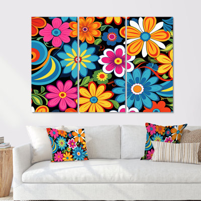 Ophelie - ensemble de décoration murale fleurs sauvages