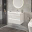 Ensemble de meuble-lavabo mural simple 24 po Urrutia