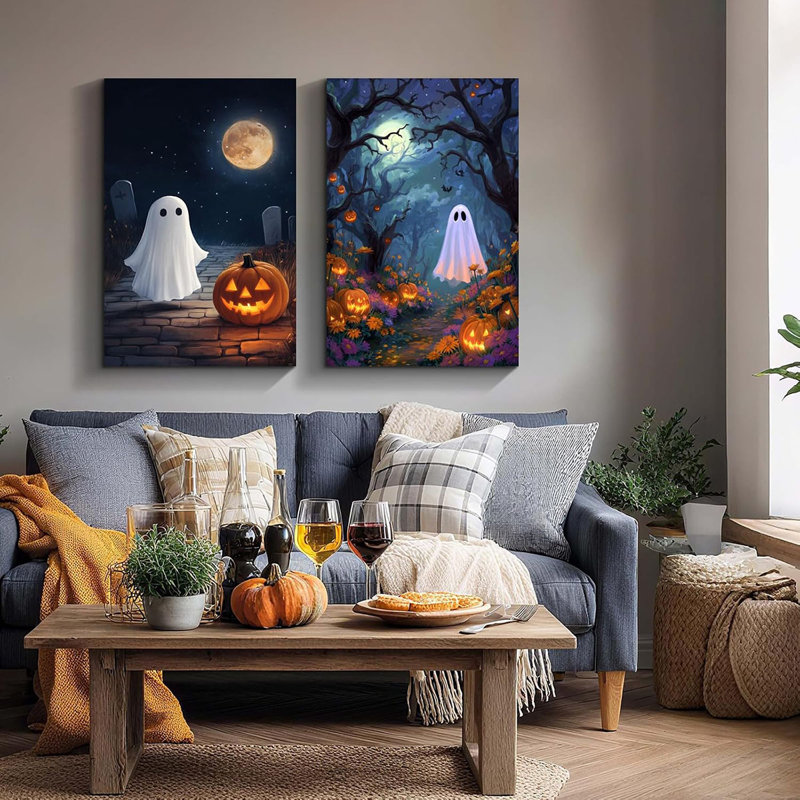2 Piece Wrapped Canvas Wall Art, 40cm H x 30cm W