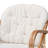 Capriles 29.5" W Rattan Tufted Barrel Chair